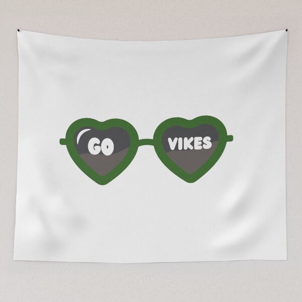Item preview, Go Vikes Heart Glasses designed and sold by OhioCollegeLife.