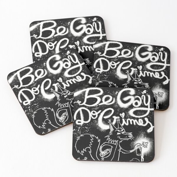 Item preview, Be Gay Do Crimes designed and sold by ArteccoShop.