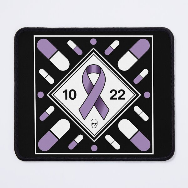 Item preview, Awareness Ribbon With Oct 22 Date - Fluoroquinolone Toxicity & Pills Graphic Tee designed and sold by BLZART.