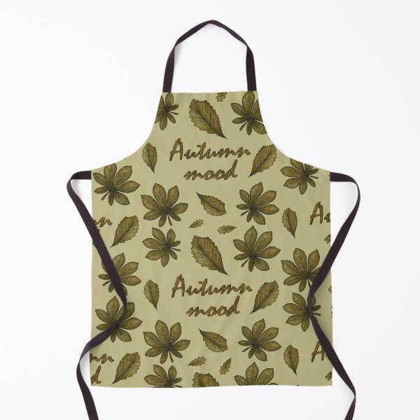 Item preview, Pattern with the inscription "Autumn mood" and autumn leaves designed and sold by Cherevan.