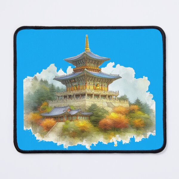 Item preview, Beopjusa Temple 3D Sketch - The Majestic Temple of Songnisan , designed and sold by PaintMeWorld.