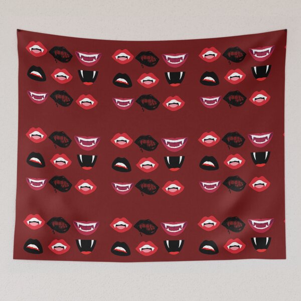 Item preview, Vampire Fangs Graphic | Gothic Horror Teeth Design designed and sold by Sarah  English.