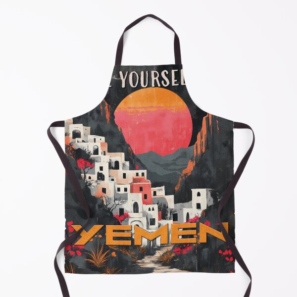 Item preview, Yemen Travel Poster - Ancient Beauty & Mystical Landscapes designed and sold by Minuitvagabond.