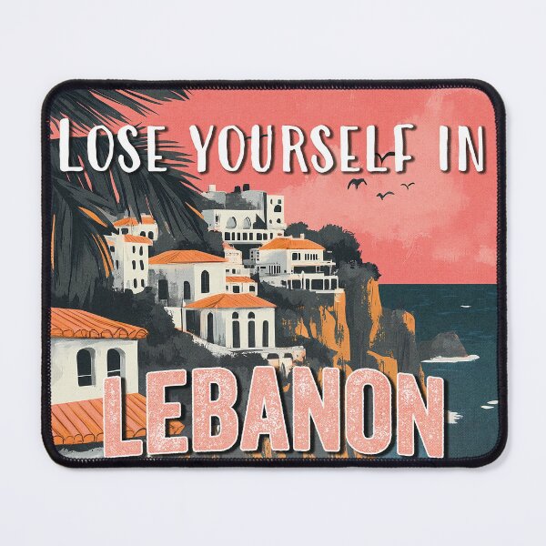Artikelvorschau, Libanon-Reiseplakat - Berge und Mittelmeer entworfen und verkauft von Minuitvagabond.