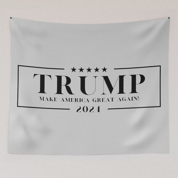 Item preview, BLACK ON GREY_VERSION 1/3: TRUMP | 2024 | MAKE AMERICA GREAT AGAIN designed and sold by centimentallife.