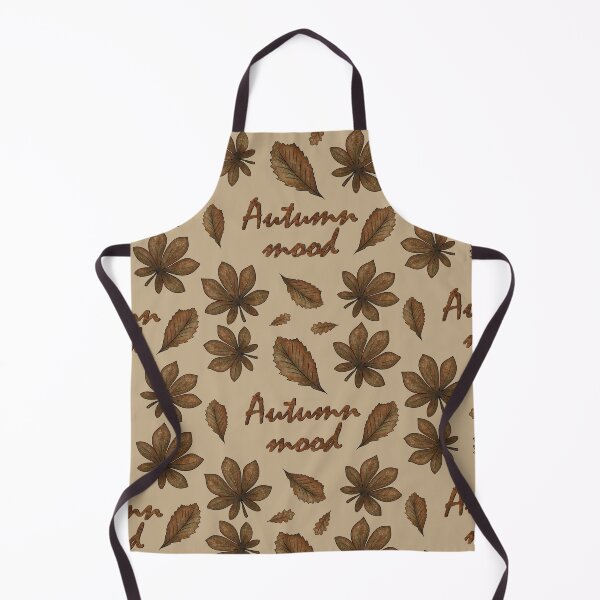 Item preview, Pattern with the inscription "Autumn mood" and autumn leaves designed and sold by Cherevan.