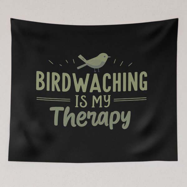 Item preview, BIRDWATCHING IS MY THERAPHY -GREEN designed and sold by FitEnvy.