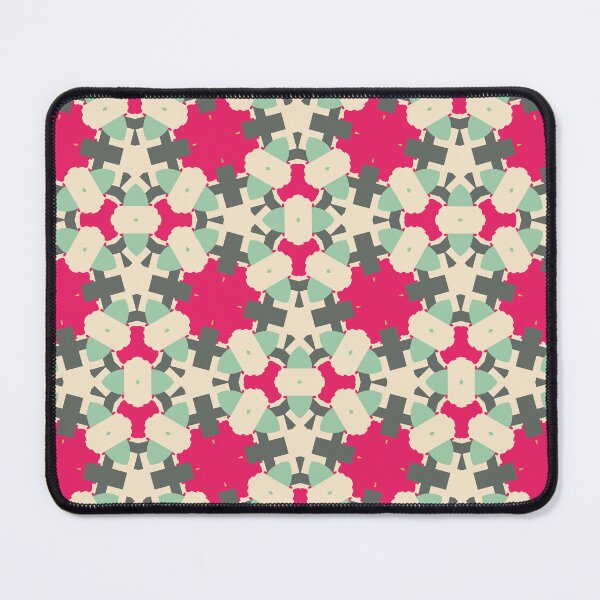 Item preview, Geometric Modern Abstract Doodle Pattern Sage Fuchsia Mint Retro Style. Geo Doodle No.11 Variation No.10 designed and sold by MirabiliaMagpie.