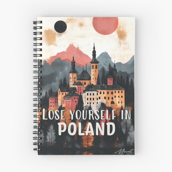 Item preview, Poland Travel Poster - Historic Castle & Landscapes designed and sold by Minuitvagabond.