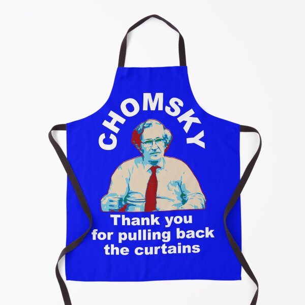 Item preview, Chomsky pulling back the curtains white lettering designed and sold by DJVYEATES.