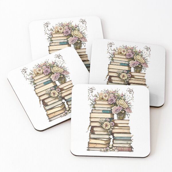 Item preview, Tranquil Sfumato Floral Book Stack designed and sold by Mechanical-Artt.
