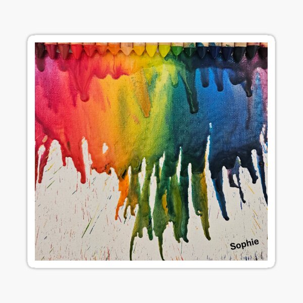 Melted Crayons - Sophie Sticker