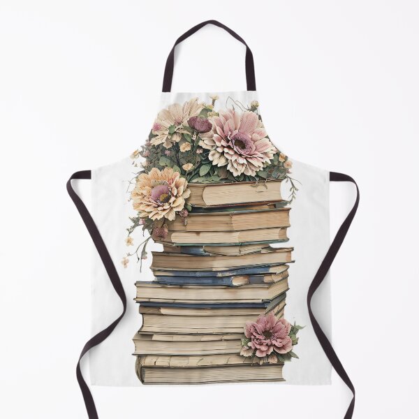 Aperçu de l'œuvre Sfumato Floral Book Stack Watercolor créée et vendue par Mechanical-Artt.