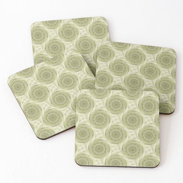 Item preview, Bohemian Mandala Crop Circles in Green designed and sold by Artistestella.