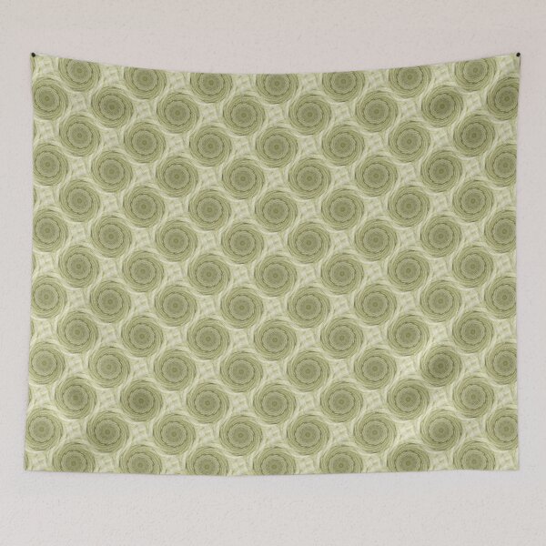 Item preview, Bohemian Mandala Crop Circles in Green designed and sold by Artistestella.