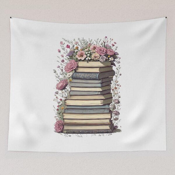Item preview, Sfumato-Style Floral Book Pile designed and sold by Mechanical-Artt.