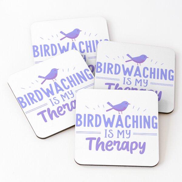 Item preview,  BIRDWATCHING IS MY THERAPHY -PURPLE designed and sold by FitEnvy.