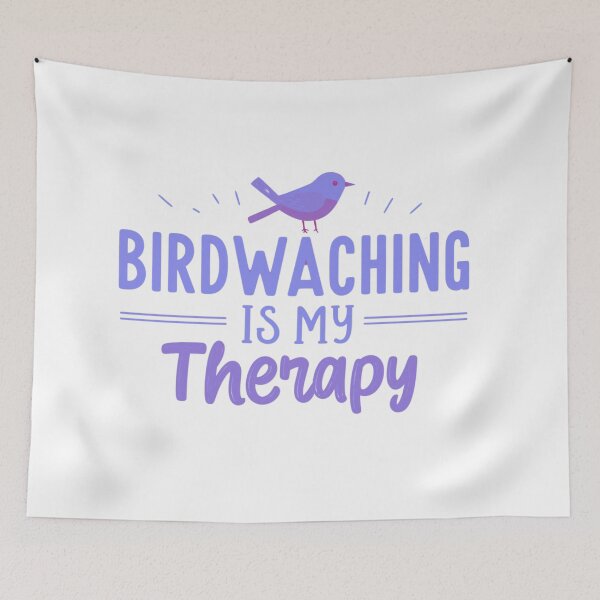 Item preview,  BIRDWATCHING IS MY THERAPHY -PURPLE designed and sold by FitEnvy.