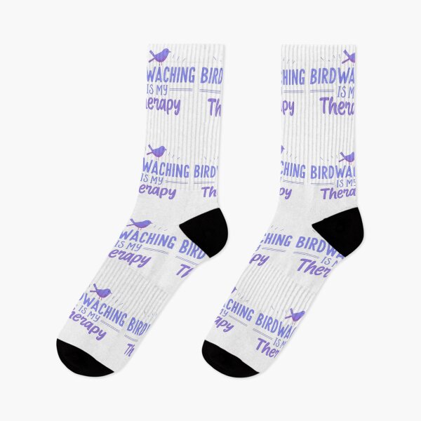 Item preview,  BIRDWATCHING IS MY THERAPHY -PURPLE designed and sold by FitEnvy.