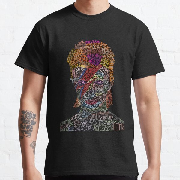Item preview, Colorful David Bowie Lyric/Quote Portrait designed and sold by Sydni Rubio.