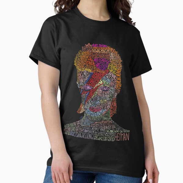 Item preview, Colorful David Bowie Lyric/Quote Portrait designed and sold by Sydni Rubio.