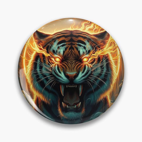 Item preview, The Powerful God Tiger designed and sold by RobBonelliArts.