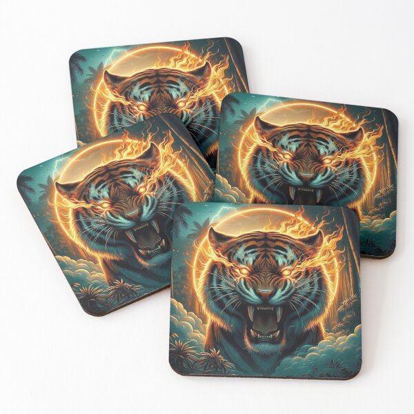 Item preview, The Powerful God Tiger designed and sold by RobBonelliArts.