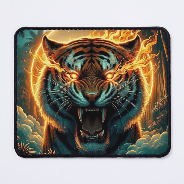 Item preview, The Powerful God Tiger designed and sold by RobBonelliArts.