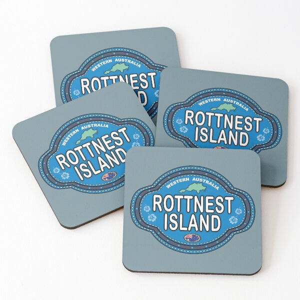 Item preview, Rottnest Island Western Australia stitching effect emblem designed and sold by studioss76.