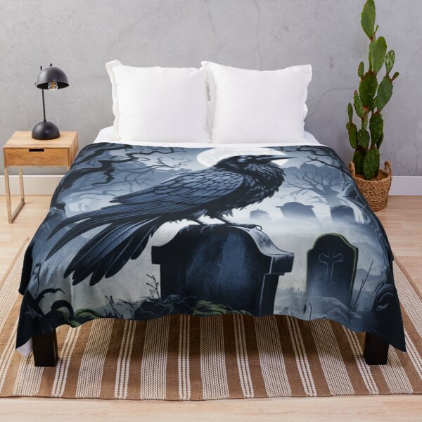Item preview, GOTHIC RAVEN HALLOWEEN GRAPHIC DESIGN designed and sold by YourTrendyTees.