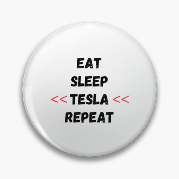Item preview, Tesla Bumper EAT SLEEP << TESLA << REPEAT designed and sold by SanadDiab.