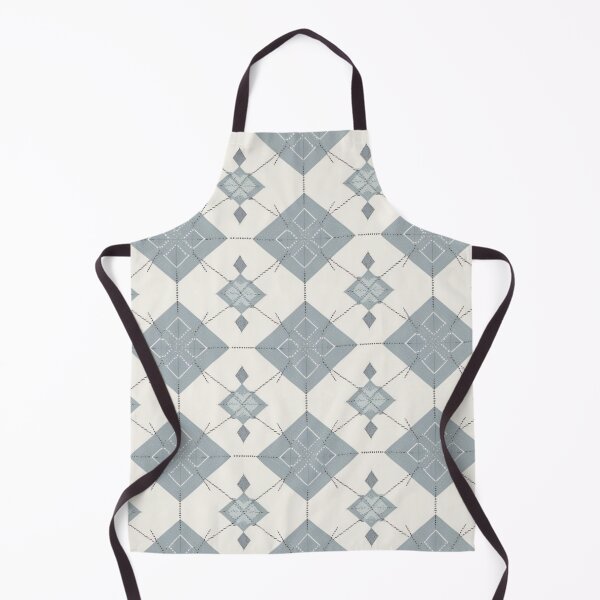 Item preview, Soft Rotary Blue Argyle Geometric Pattern designed and sold by burbankdesigns.