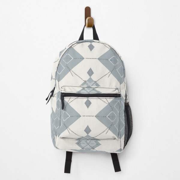 Item preview, Soft Rotary Blue Argyle Geometric Pattern designed and sold by burbankdesigns.