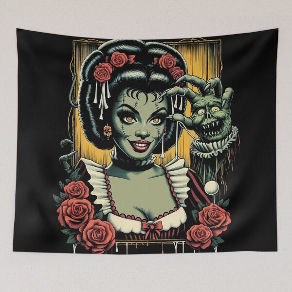 Item preview, Creepy Zombie Girl designed and sold by PulpVintage.