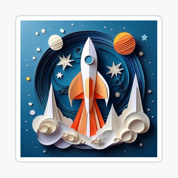 Item preview, Rocketship designed and sold by Everything Random.