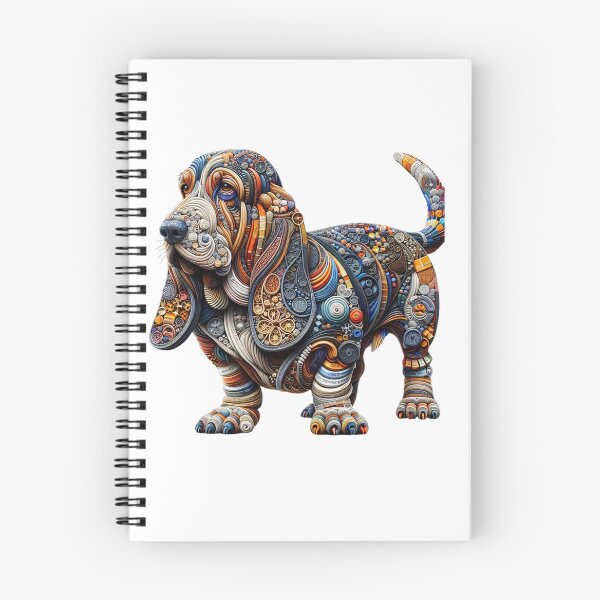 Item preview, Colorful Basset Hound designed and sold by Wags & Tails.