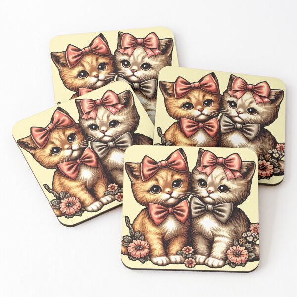 Item preview, Adorable Bow-Tied Kittens designed and sold by Nostalgia Busters.