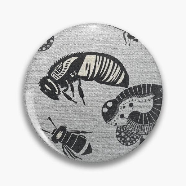 Item preview,  Gray and Black Hive Printed Textile Pattern designed and sold by hjian8219.