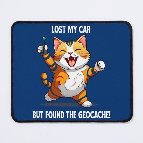 Item preview, Cat Lost my car, but found the geocache! designed and sold by Kspirit Designs.