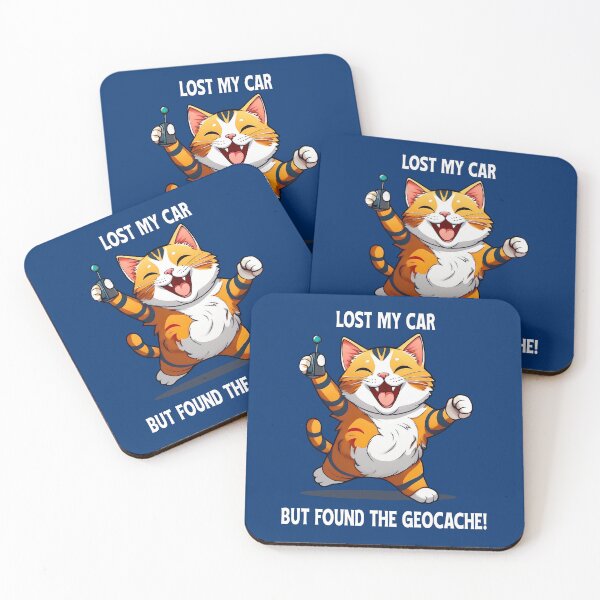 Item preview, Cat Lost my car, but found the geocache! designed and sold by Kspirit Designs.