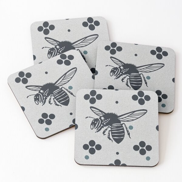 Item preview,  Gray and Black Hive Printed Textile Pattern designed and sold by hjian8219.