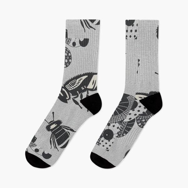 Item preview,  Gray and Black Hive Printed Textile Pattern designed and sold by hjian8219.