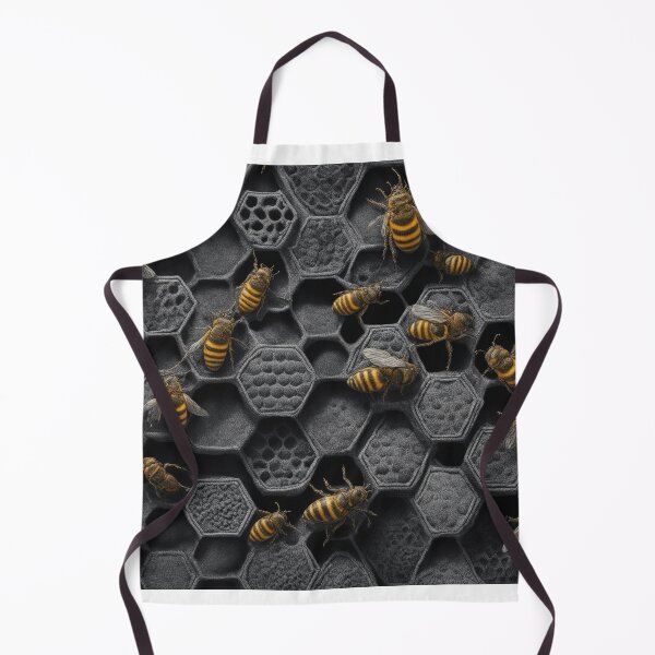 Item preview,  Gray and Black Hive Printed Textile Pattern designed and sold by hjian8219.