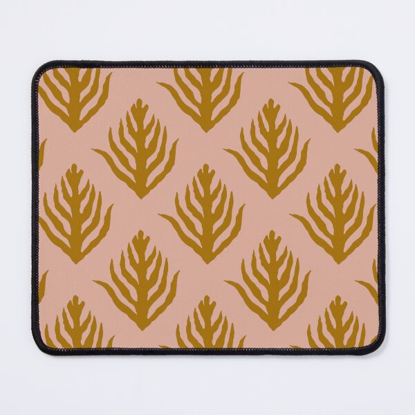 Item preview, Big leaf fern on a salmon background designed and sold by aysegulkacar.