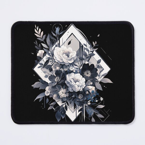 Item preview, Monochrome Floral Fusion designed and sold by Hirako Nakatsu.