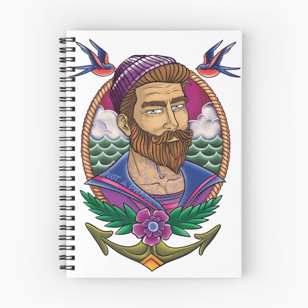 Item preview, Ahoy Bi Sailor! designed and sold by ArteccoShop.