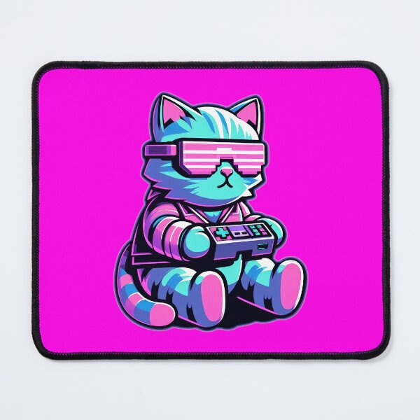 Item preview, Cool Cat Gamer designed and sold by Nostalgia Busters.