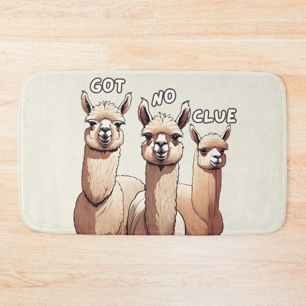 Item preview, No clue humor with Alpacas  designed and sold by twosenses.