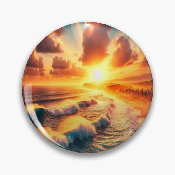 Item preview, Evening at the Beach designed and sold by PamsAIArt.