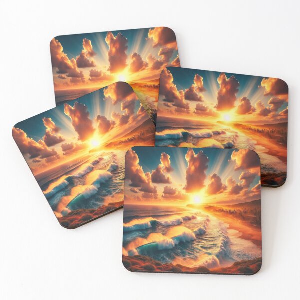 Item preview, Evening at the Beach designed and sold by PamsAIArt.
